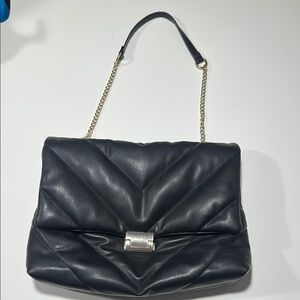 Zara Black Quilted Shoulder Bag
